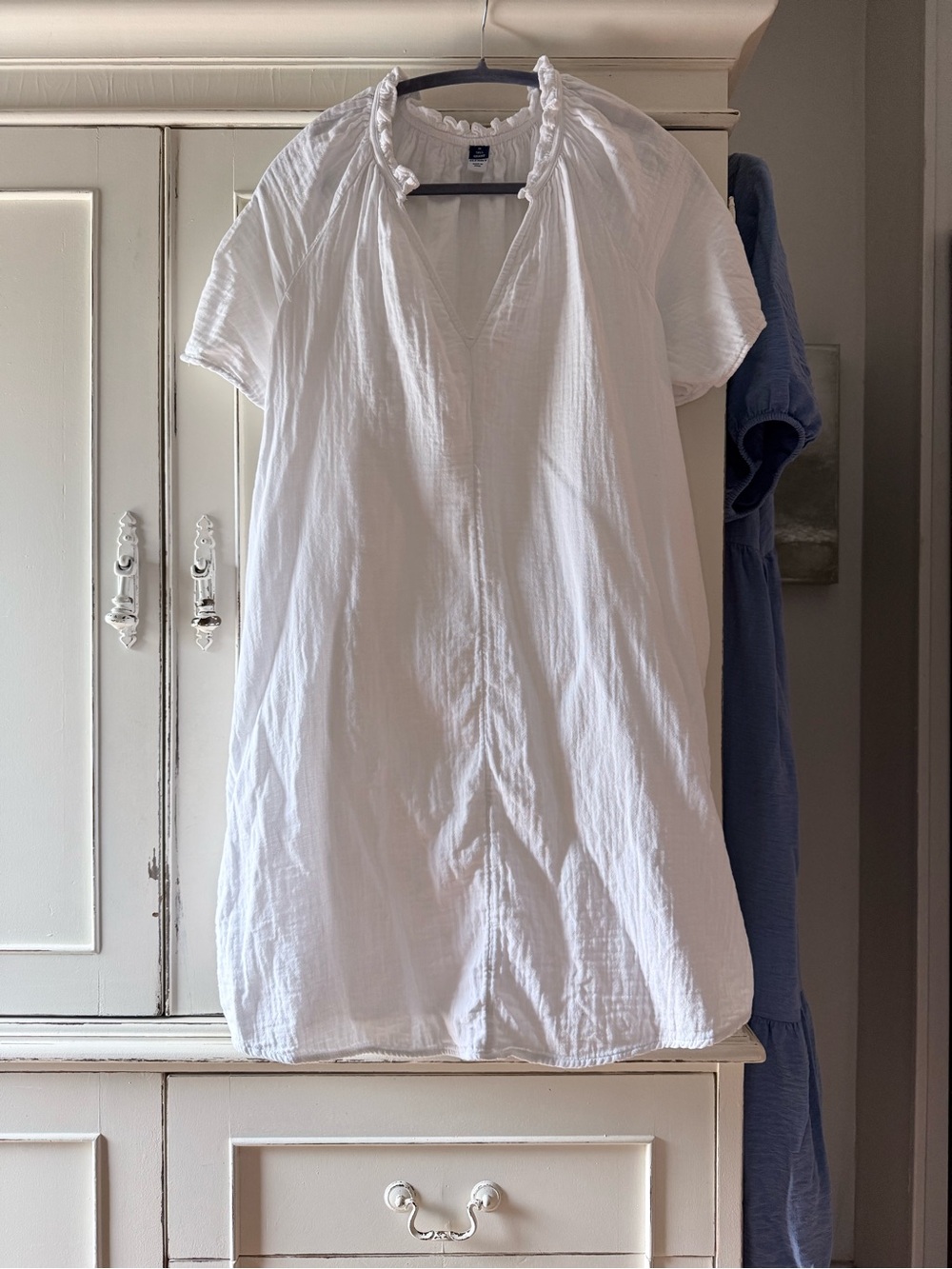 Gap White Linen Blend Summer Dress